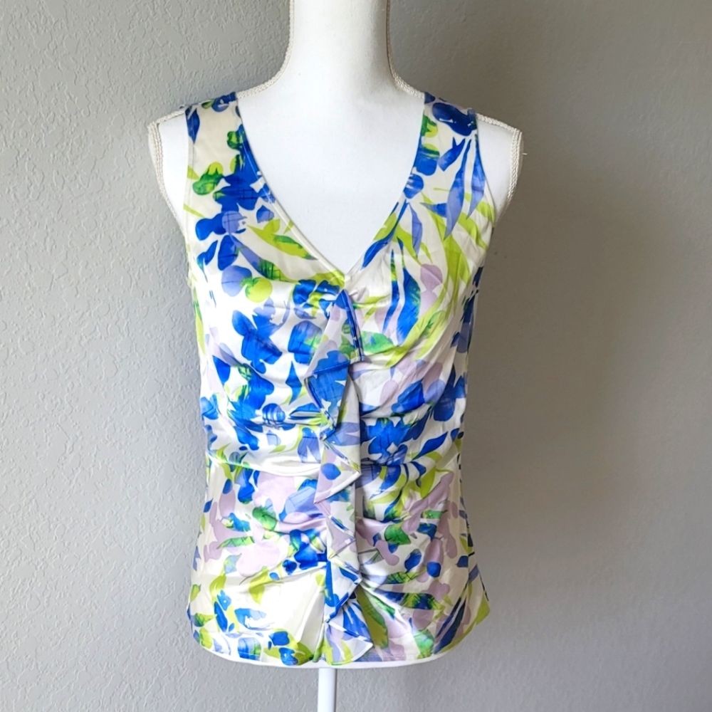St John Knits Sleeveless Silk Shell